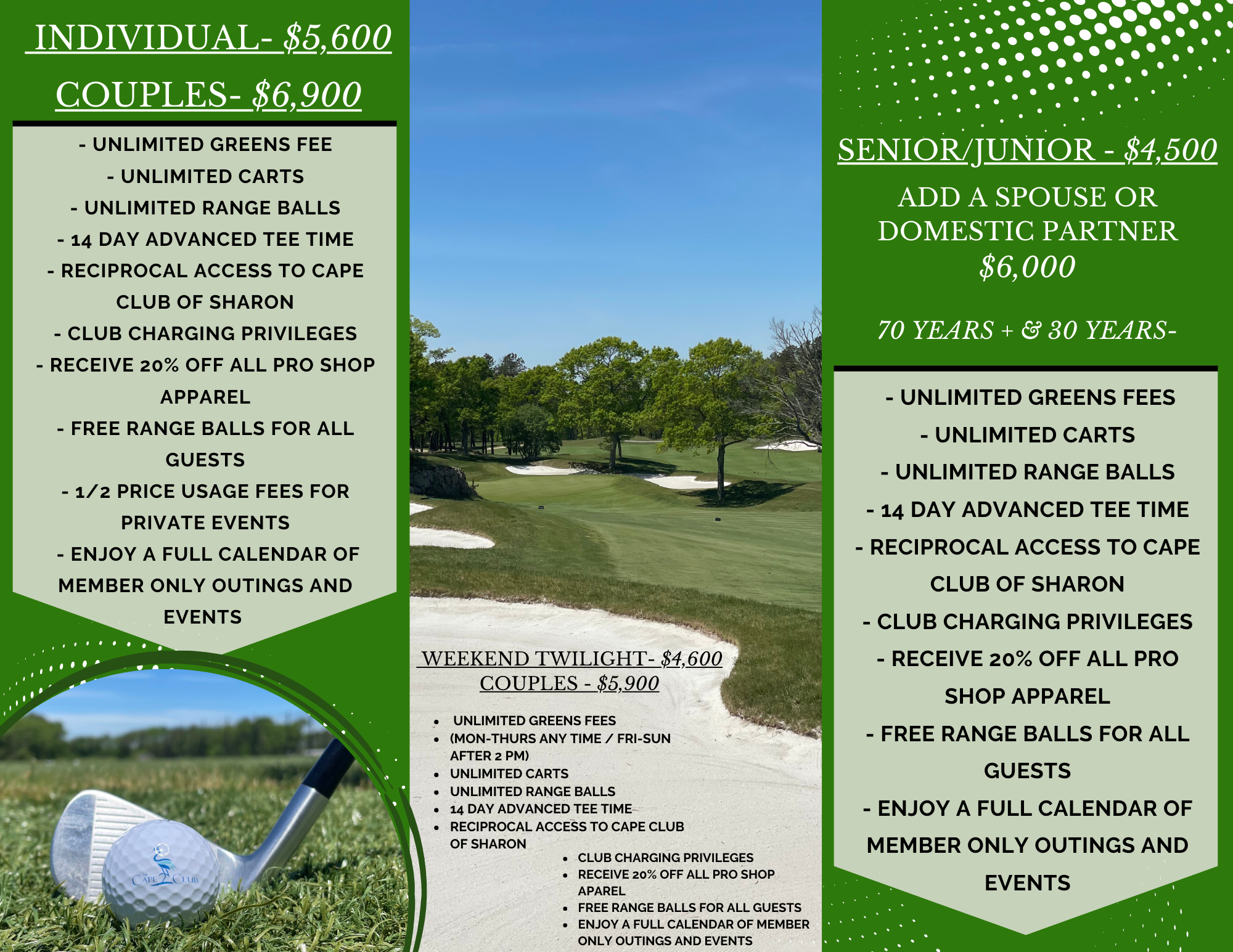 Golf Membership Flyer